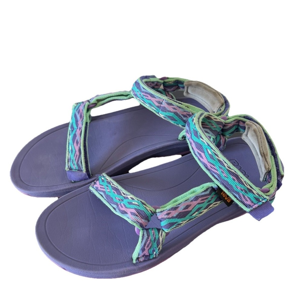 TEVA Big Kids Hurricane XLT 2 Girls Size 7 Delmar Sea Glass Purple Sandals